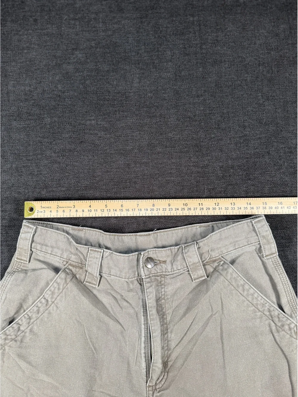 Carhartt Original Fit Khaki Cotton Work Shorts Size 32